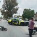 Motociclista resulta lesionado en un accidente sobre Industrial Aviación