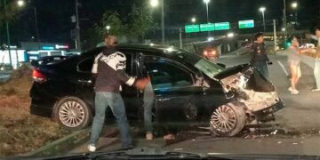 Conductor resultó lesionado tras colisión contra barrera en la Carretera hacia México
