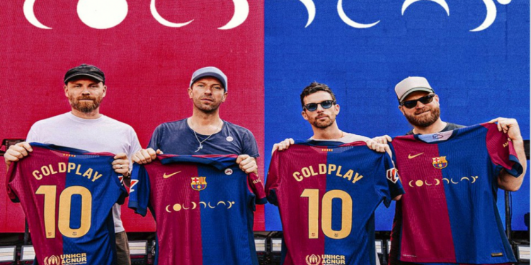 Coldplay adorna la camiseta del Barcelona para el Clásico