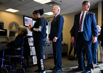 Joe Biden emite voto anticipado en Delaware