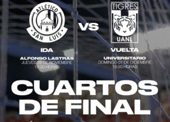 El jueves: Atlético de San Luis contra Tigres en cuartos de final
