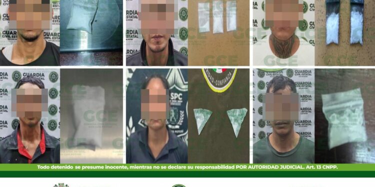 17 detenidos por presunta posesión de droga, tras operativos de la guardia civil estatal