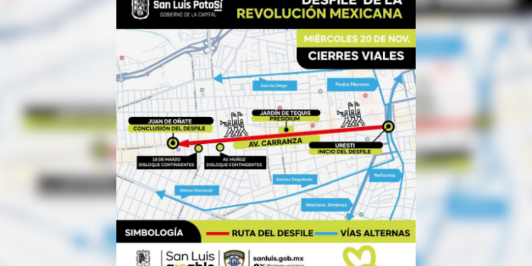 El operativo del Desfile Cívico Deportivo de la Revolución