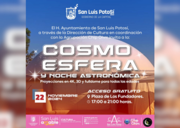 Una noche astronómica se llevará a cabo con la Cosmoesfera en Plaza de los Fundadores