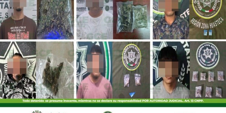 24 Son detenidos por posible posesión de droga