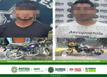 Dos motociclistas son detenidos tras atentar contra la seguridad de tránsito