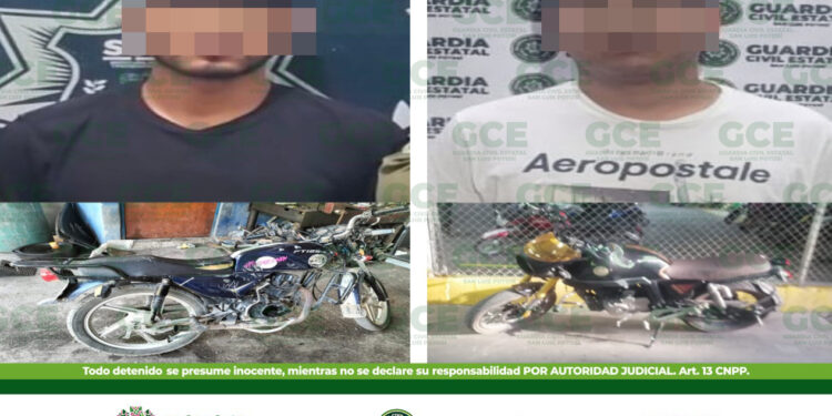 Dos motociclistas son detenidos tras atentar contra la seguridad de tránsito