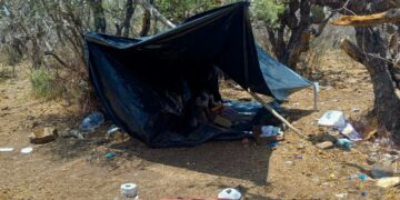Se reporta el descubrimiento de un presunto narcocampamento en Guadalcázar