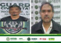 Detienen a 2 hombres por violencia familiar, uno de ellos fue despojado de un machete de 74 centímetros