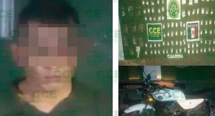 Con 100 dosis de droga, cae objetivo criminal