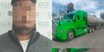 Detienen a conductor con “huachicol”