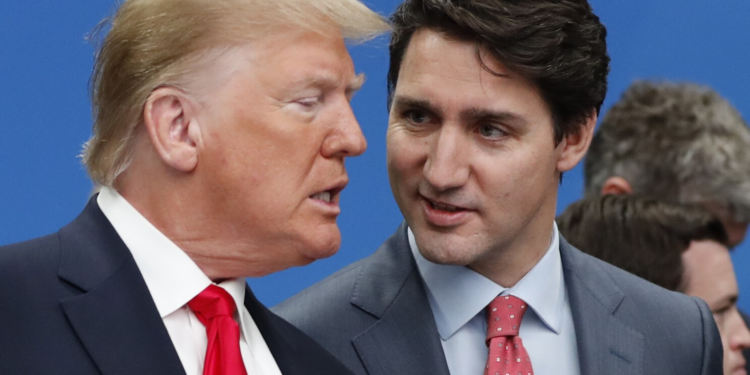 Trump propuso a Trudeau que Canadá se una a Estados Unidos para evitar los impuestos adicionales