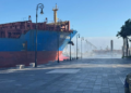 VIDEO: Buque colisiona contra malecón de Veracruz tras intenso norte
