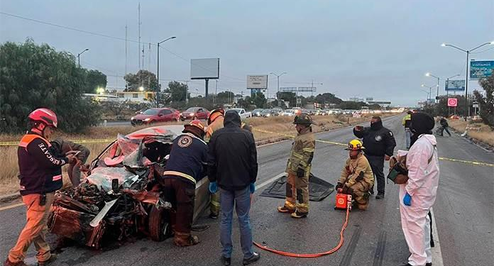 Dos personas fallecieron en un accidente en la Carretera 57, a la altura de la Zona Industrial