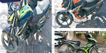 3 individuos fueron arrestados por robo de motocicletas