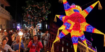 ¿En qué lugar se llevó a cabo la primera posada de Navidad en México?