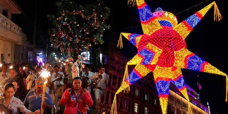 ¿En qué lugar se llevó a cabo la primera posada de Navidad en México?