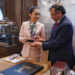 Sheinbaum recibe a Gustavo Petro, presidente de Colombia, en Palacio Nacional