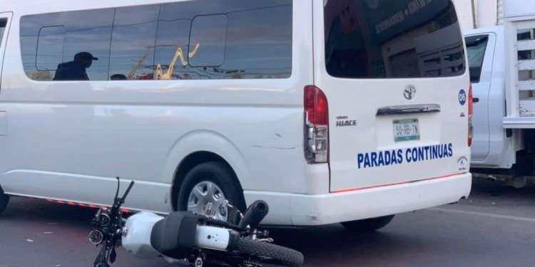 Un motociclista y un vehículo de transporte de personal colisionan en La Libertad