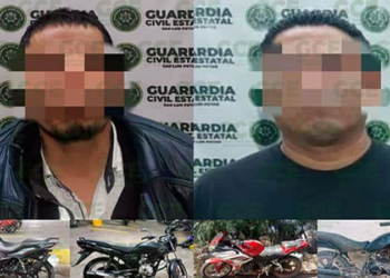 Individuos son detenidos por haber robo de motocicletas