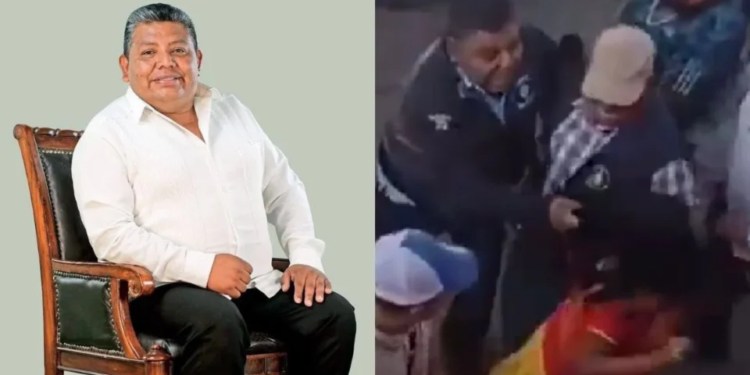 VIDEO: Alcalde de San Pedro Ixtlahuaca suspende su mandato temporalmente tras agredir a una mujer indígena