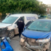 Vehículos colisionan en la colonia Simón Díaz