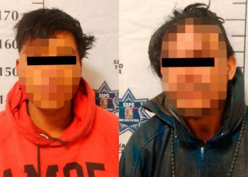 Detienen a 2 individuos por romper vidrios de establecimientos comerciales