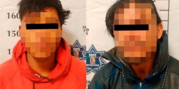 Detienen a 2 individuos por romper vidrios de establecimientos comerciales