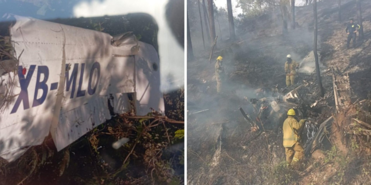 Avioneta se desploma en área boscosa de Jalisco; se reportan 7 fallecidos