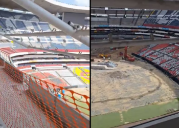 A ocho meses de su remodelación, la obra en el Estadio Azteca para la Copa Mundial 2026 continúa progresando