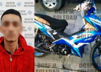 Individuo se accidentó en moto hurtada
