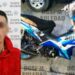 Individuo se accidentó en moto hurtada