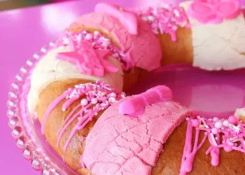 La rosca de Reyes rosa Barbie de una cafetería en Monterrey conquista a los internautas