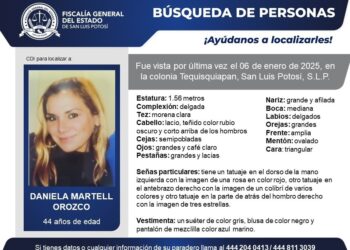 Mujer y vehículo desaparecen en San Luis Potosí