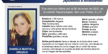 Mujer y vehículo desaparecen en San Luis Potosí