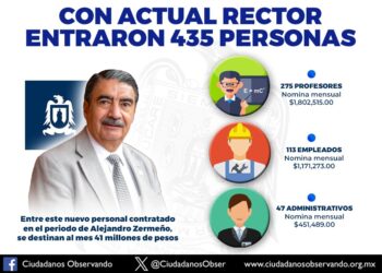 Acusan a Zermeño Guerra de aumentar indebidamente la nómina de la UASLP.