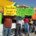 VIDEO | Manifestación por escasez de medicamentos e insumos en el IMSS