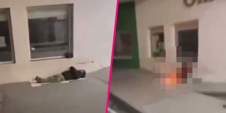 VIDEO| Fiscalía investiga el caso de jóvenes que lanzaron pirotecnia a un indigente