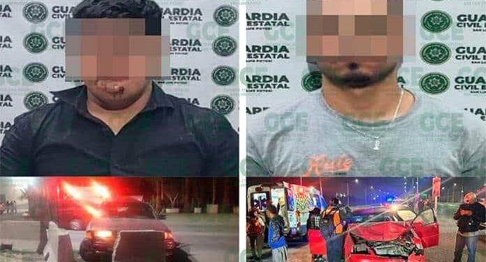 Detienen a conductores involucrados en accidentes viales
