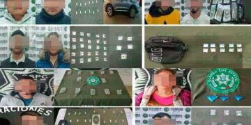 Detienen a 11 narcotraficantes con 140 dosis de droga