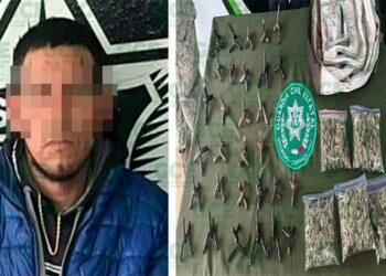 Capturan a un individuo en Matehuala con “ponchallantas” y marihuana