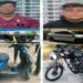 Detienen a dos personas con vehículo y moto robados