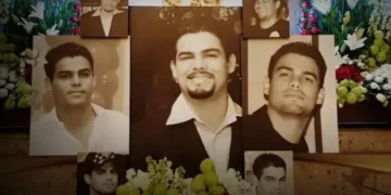 VIDEO | Vándalos utilizan explosivos para dañar el cenotafio de Edgar Guzmán en Culiacán.