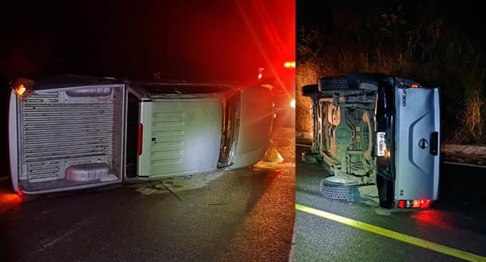 Accidente vehicular deja a familia afectada en carretera Valles-Mante