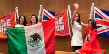 VIDEO: Polémica por la gimnasta mexicana Elsa García tras tirar la bandera nacional