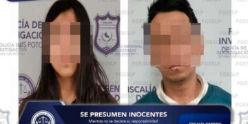 Detienen a pareja por asalto a chofer de plataforma digital