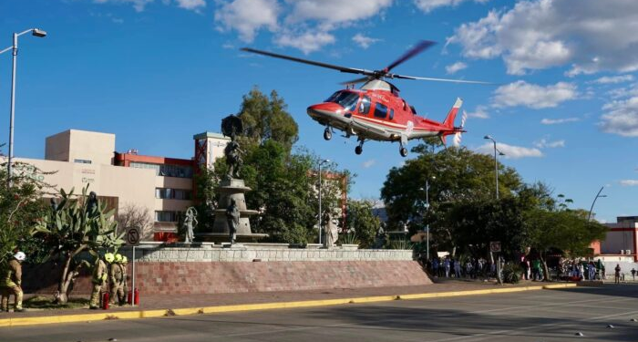 Helicóptero de ambulancia del gobierno de Oaxaca se estrella; la tripulación sale ilesa