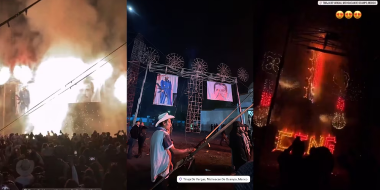 Fiesta en honor a ‘El Mencho’ genera polémica en Tinaja de Vargas, Michoacán