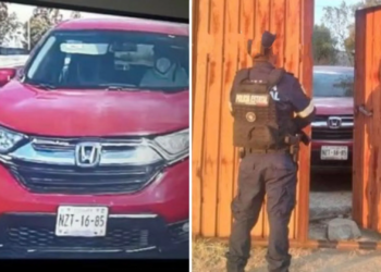 Aseguran camioneta utilizada en intento de asalto en carretera Texcoco-Calpulalpan
