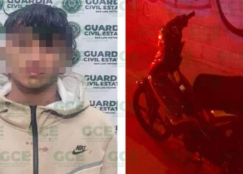 Detienen a presunto ladrón de motocicleta en Villa de Pozos